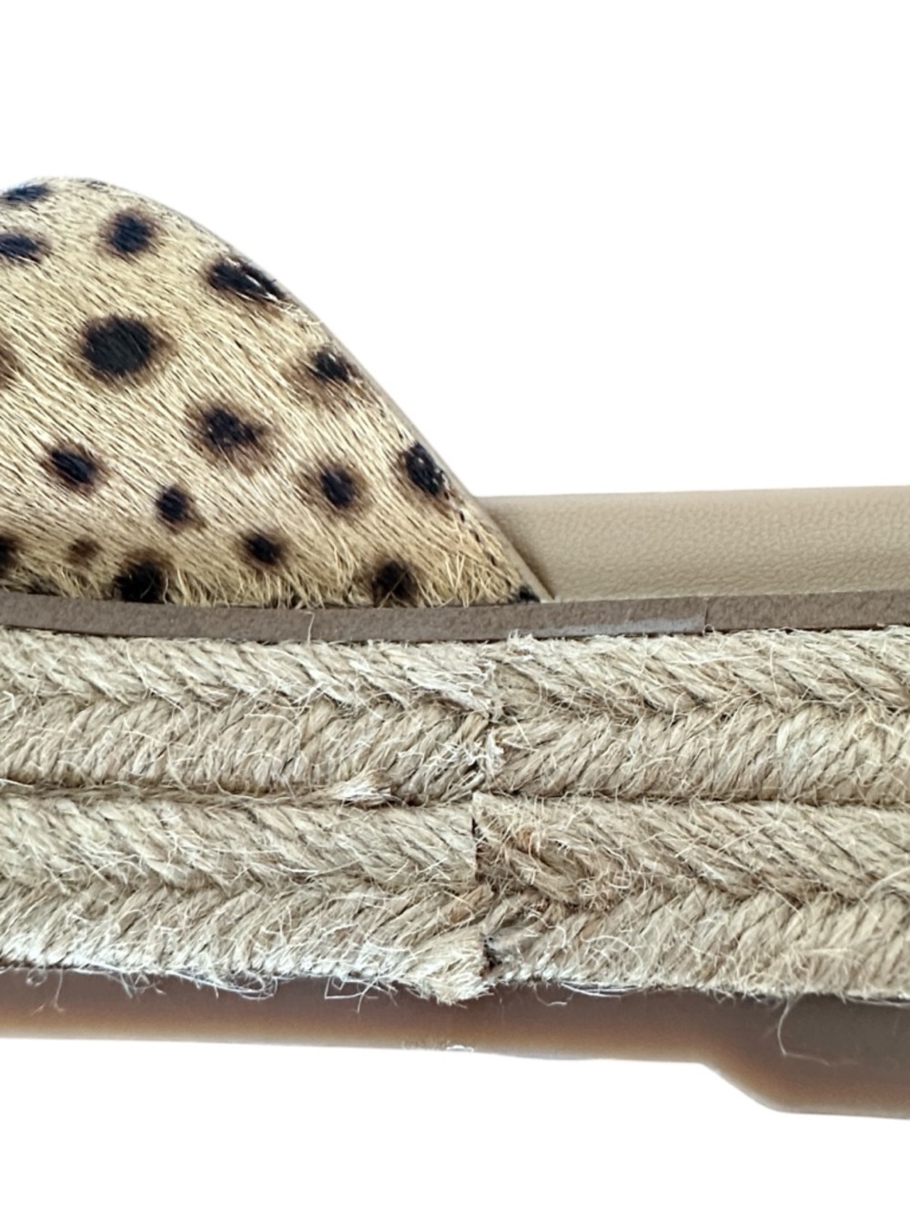 Sam Edelman Korina Animal Print Espadrille Platform Leopard Slide Sandals Size 7 - Picture 8 of 8